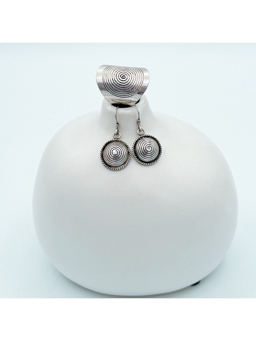Sterling Silver ring and earrings set